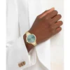 RELOJ LACOSTE RIGA 3H DE CUARZO 34 MM MUJER - SEA GREEN/YELLOW GOLD