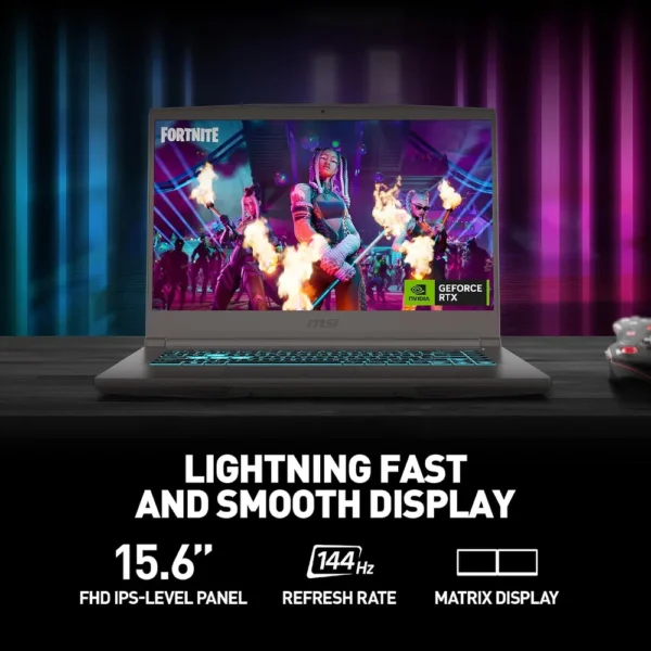 LAPTOP MSI THIN A15 15.6″ RYZEN 5 RTX 2050 8GB 512GB | NEGRO