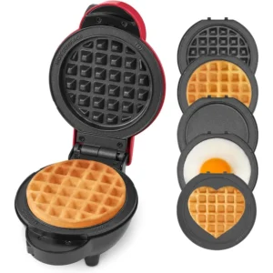 WAFLERA DASH MULTIMAKER MINI CON PLACAS REMOVIBLES | ROJO
