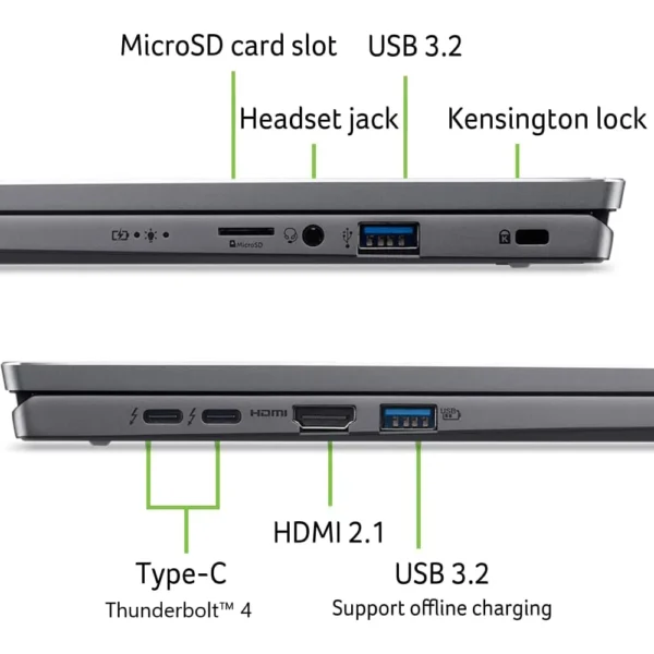 LAPTOP ACER SWIFT GO 16 16″ INTEL ULTRA 9 INTEL ARC 16GB 1TB | GRIS