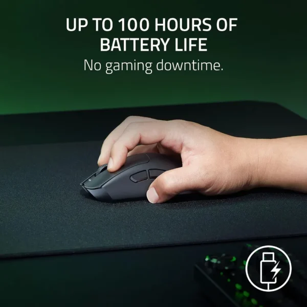 MOUSE GAMER INALÁMBRICO RAZER DEATHADDER V3 HYPERSPEED| NEGRA