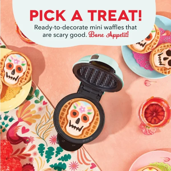 WAFLERA DASH MULTIMAKER MINI CALAVERA Y CALABAZA | 2 PIEZAS