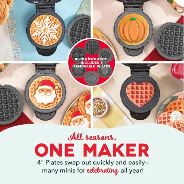 WAFLERA DASH HOLIDAY MULTIMAKER MINI | ROJO