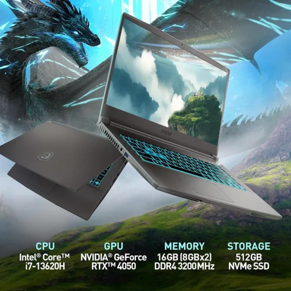 b0djb25pf7_1.webp LAPTOP MSI THIN 15 15.6″ INTEL CORE I7 RTX 4050 16GB 512GB | NEGRO
