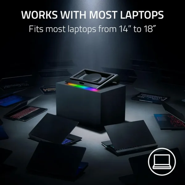 BASE DE REFRIGERACIÓN PARA LAPTOP RAZER ADAPTIVE LAPTOP INTELIGENTE| NEGRA