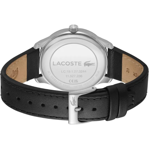 RELOJ LACOSTE LISBON CUARZO 42 MM HOMBRE - Black Leather