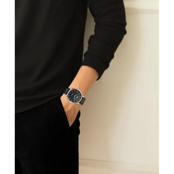 RELOJ LACOSTE LISBON CUARZO 42 MM HOMBRE - Black Leather