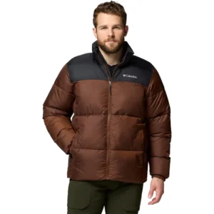 CASACA COLUMBIA PARA HOMBRE MODELO III | Mediana | Black, (Tobacco/Black)