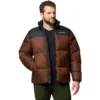 CASACA COLUMBIA PARA HOMBRE MODELO III | Grande | Black, (Tobacco/Black)