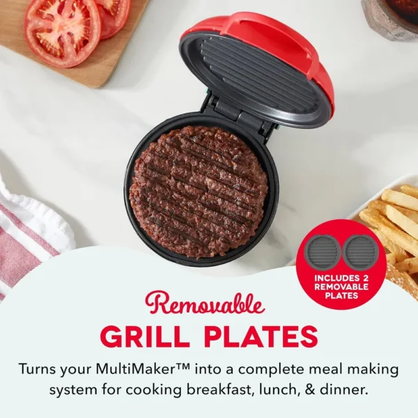 WAFLERA DASH MULTIMAKER MINI PARA PARRILLA | 2 PIEZAS