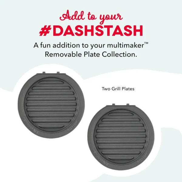 WAFLERA DASH MULTIMAKER MINI PARA PARRILLA | 2 PIEZAS