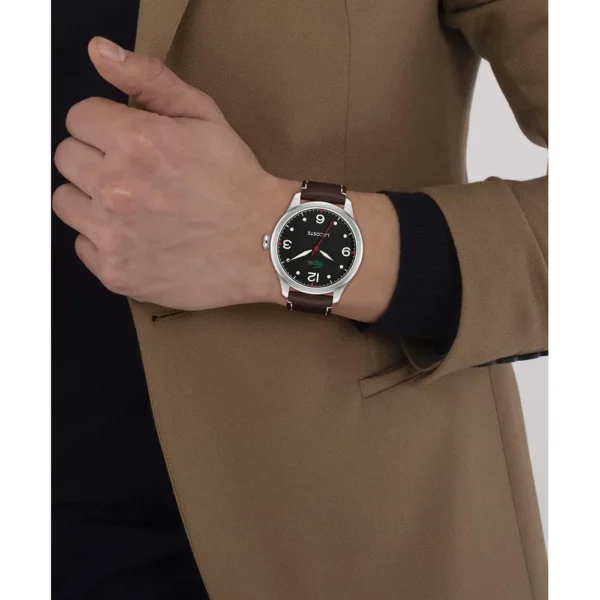 RELOJ LACOSTE LISBON CUARZO 42 MM HOMBRE - BLACK/BROWN