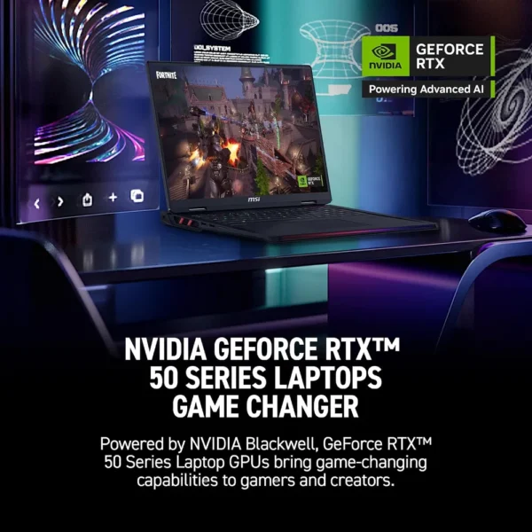 LAPTOP MSI RAIDER 18 HX AI 18″ INTEL ULTRA 9 RTX 5080 64GB 4TB | NEGRO