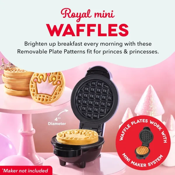 WAFLERA DASH MULTIMAKER MINI CORONA Y ARCOÍRIS | 2 PIEZAS