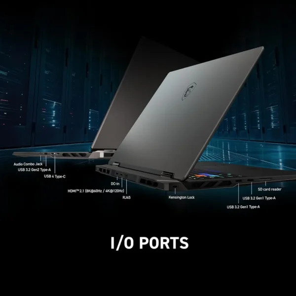 LAPTOP MSI VECTOR A18 HX 18″ RYZEN 9 RTX 5070 TI 32GB 2TB | GRIS COSMOS