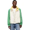 CASACA TOMMY JEANS CORTAVIENTOS LIGERA PARA HOMBRE | XL | Antique White/Coastal Green