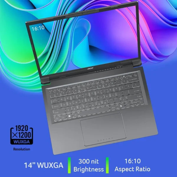 LAPTOP ACER ASPIRE 14 AI 14″ INTEL ULTRA 5 INTEL ARC 16GB 512GB | GRIS