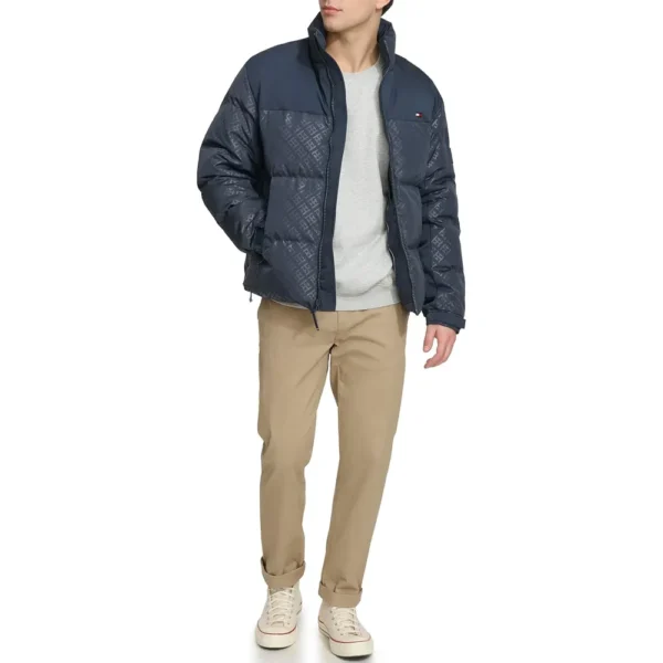 CASACA MIXTA TOMMY HILFIGER PARA HOMBRE | Pequeña | Tommy Logo Print