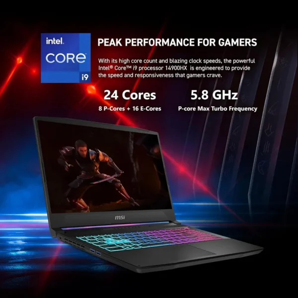 LAPTOP MSI KATANA 15 HX 15.6″ INTEL CORE I9 RTX 5070 32GB 1TB | NEGRO
