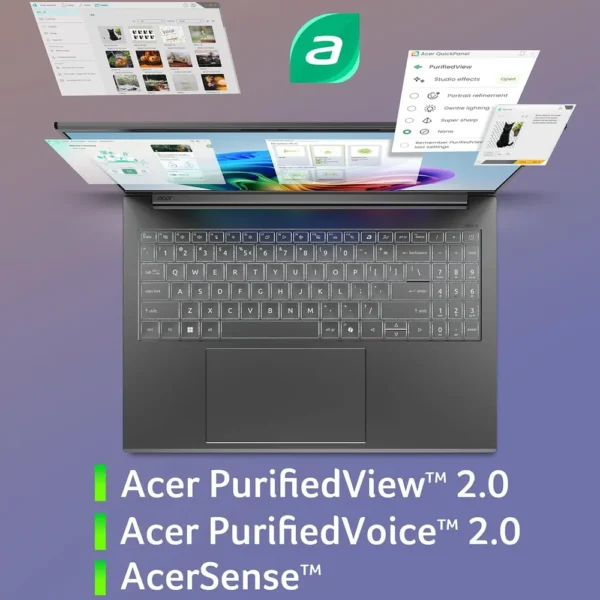 LAPTOP ACER ASPIRE 16 AI 16″ SNAPDRAGON X 16GB 512GB | GRIS
