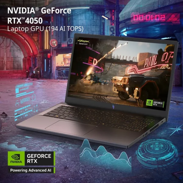 LAPTOP ACER NITRO V 15.6″ INTEL CORE I5 RTX 4050 8GB 512GB | NEGRO