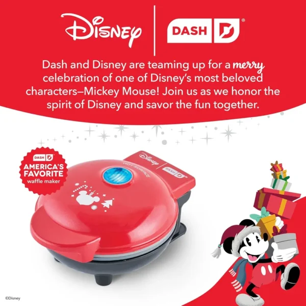 WAFLERA MINI DISNEY DASH MICKEY | GORRO DE SANTA | ROJO