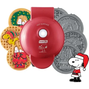 WAFLERA MINI PEANUTS X DASH SNOOPY | HOLIDAY MULTIMAKER | ROJO