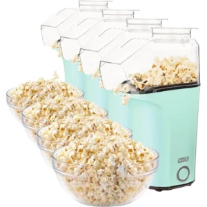 MÁQUINA DE PALOMITAS DASH FRESH POP 16 TAZAS | AQUA | PACK 4