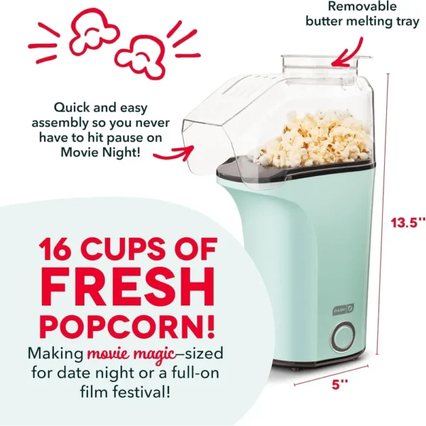 b0fd7zm55x_1.webp MÁQUINA DE PALOMITAS DASH FRESH POP 16 TAZAS | AQUA | PACK 4