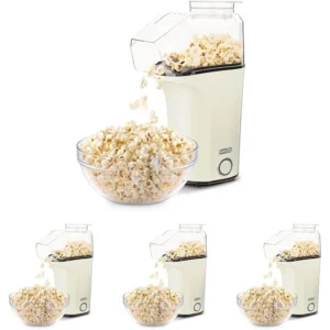 MÁQUINA DE PALOMITAS DASH FRESH POP 16 TAZAS | BLANCO | PACK 4