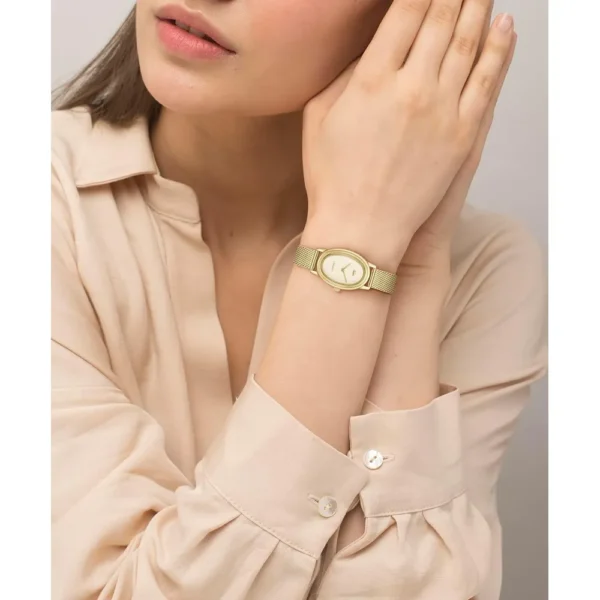 RELOJ LACOSTE PARISIENNE CORREA DE PIEL MUJER - Gold