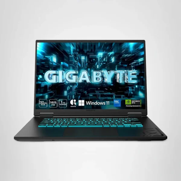 LAPTOP GIGABYTE GAMING A16 PRO 16″ INTEL ULTRA 7 RTX 5080 32GB 1TB | NEGRO