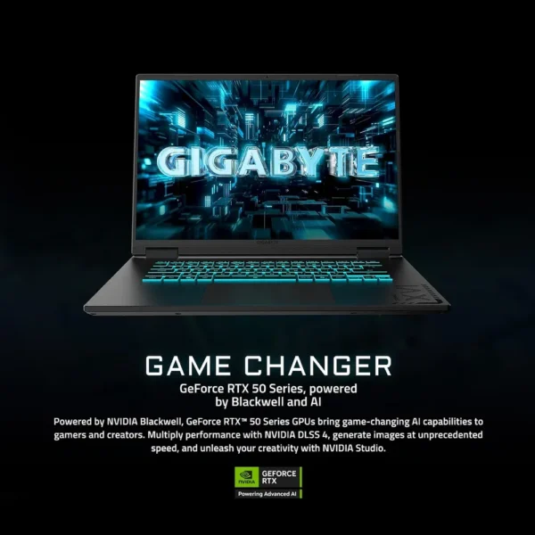 LAPTOP GIGABYTE GAMING A16 PRO 16″ INTEL ULTRA 7 RTX 5080 32GB 1TB | NEGRO
