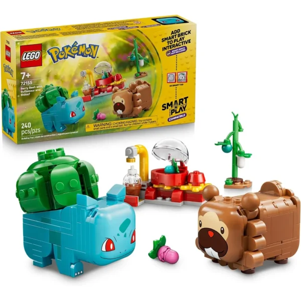 LEGO BERRY BASH CON BULBASAUR Y BIDOOF POKÉMON SMART PLAY 72155