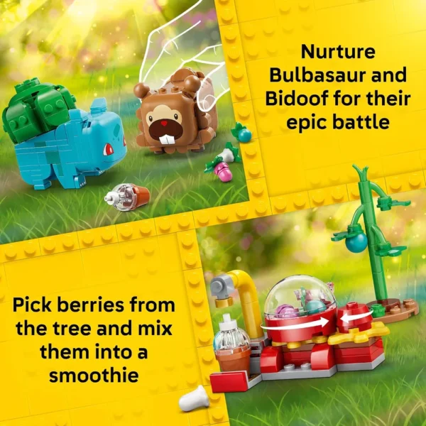 LEGO BERRY BASH CON BULBASAUR Y BIDOOF POKÉMON SMART PLAY 72155