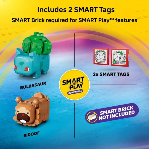 LEGO BERRY BASH CON BULBASAUR Y BIDOOF POKÉMON SMART PLAY 72155