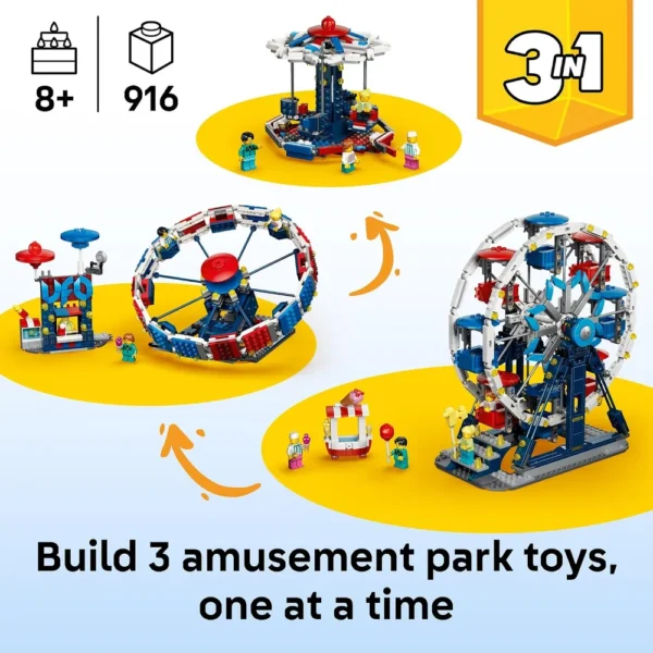 b0g2t13ntv_1.webp LEGO CREATOR RUEDA DE LA FORTUNA 3 IN 1 | 31389