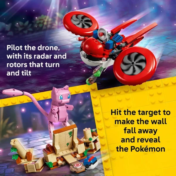 LEGO DRON BUSQUEDA DEL MÍTICO MEW POKÉMON SMART PLAY 72161