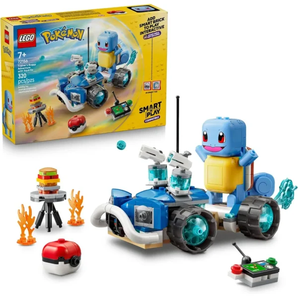 LEGO AVENTURA EN BUGGY DEL ENTRENADOR CON SQUIRTLE POKÉMON SMART PLAY 72156