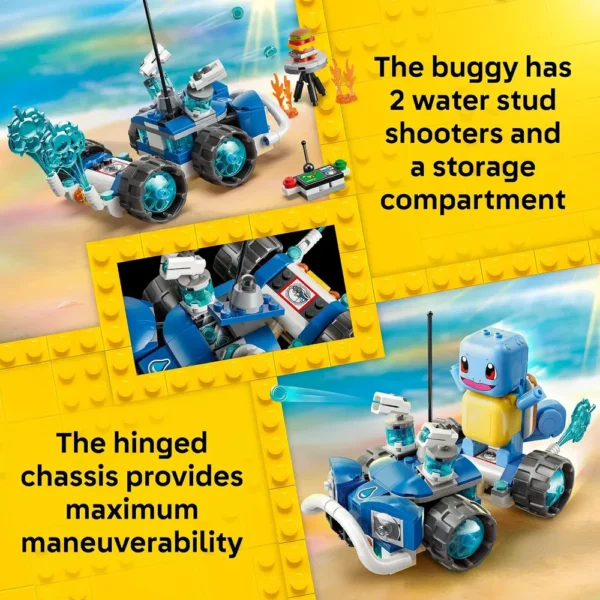 LEGO AVENTURA EN BUGGY DEL ENTRENADOR CON SQUIRTLE POKÉMON SMART PLAY 72156