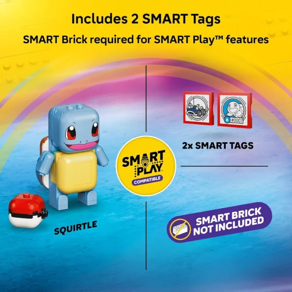 LEGO AVENTURA EN BUGGY DEL ENTRENADOR CON SQUIRTLE POKÉMON SMART PLAY 72156