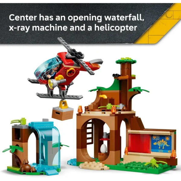 LEGO RESCATE DE VELOCIRAPTOR STEGOSAURUS Y PTERANODON JURASSIC WORLD 77981