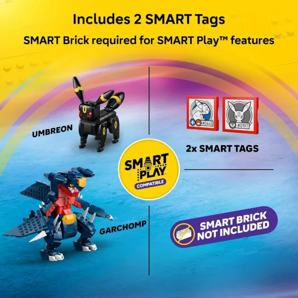 LEGO BATALLA POR EL CAMPEONATO DE UMBREON CONTRA GARCHOMP POKÉMON SMART PLAY 72165