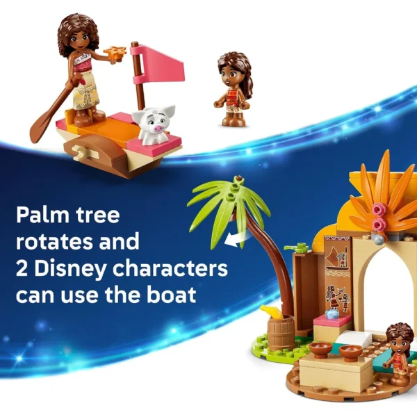 LEGO CASA Y BARCO DE LA ALDEA DE MOANA DISNEY 43282