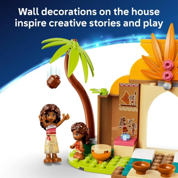 LEGO CASA Y BARCO DE LA ALDEA DE MOANA DISNEY 43282
