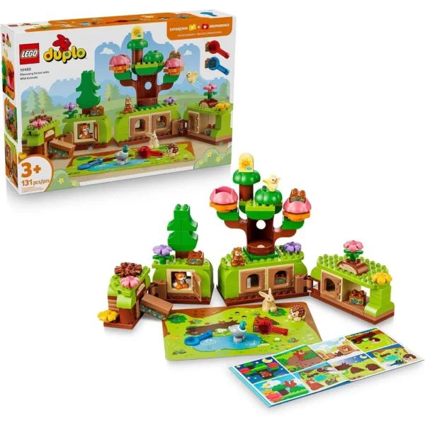 b0g2t2mzsw_0.webp LEGO BOSQUE DE EXPLORACIÓN CON ANIMALES SALVAJES DUPLO TOWN 10480