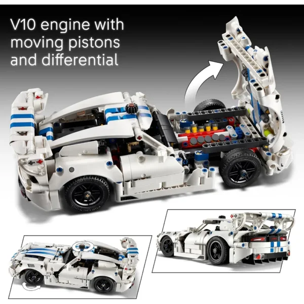 LEGO DODGE VIPER GTS-R SPORTS CAR TECHNIC 42234