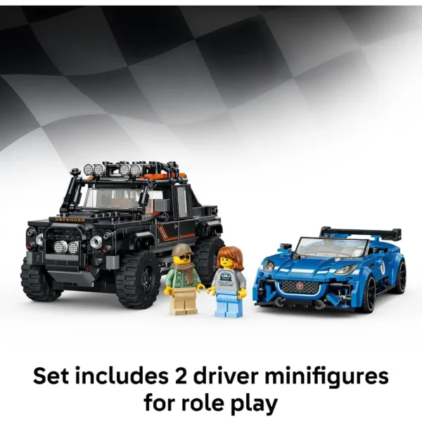 LEGO SPEED CHAMPIONS JAGUAR PROJECT 7 Y LAND ROVER DEFENDER 77264