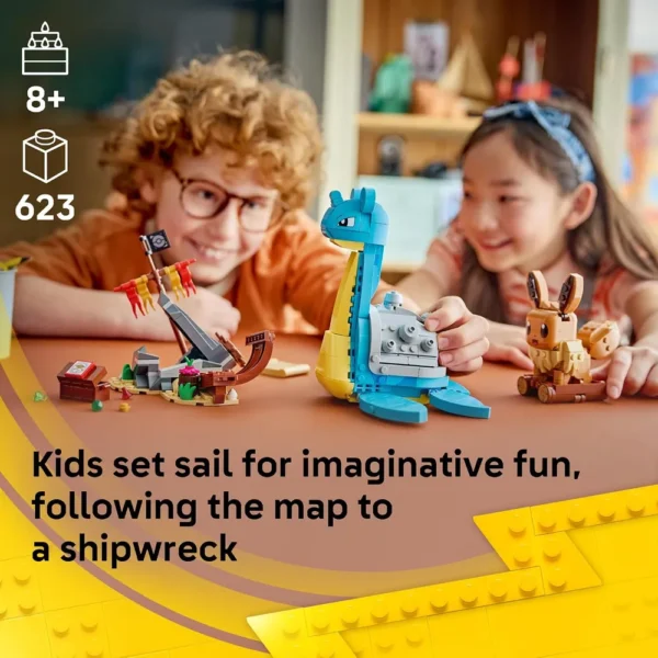 LEGO BÚSQUEDA DEL TESORO DE EEVEE Y LAPRAS POKÉMON SMART PLAY 72162