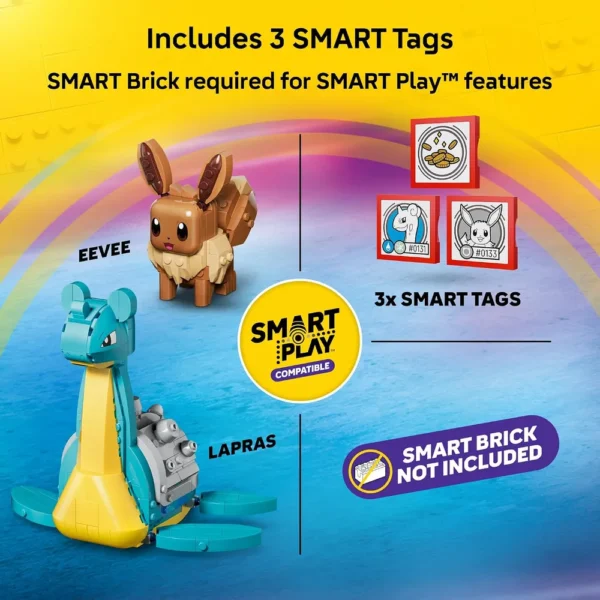 LEGO BÚSQUEDA DEL TESORO DE EEVEE Y LAPRAS POKÉMON SMART PLAY 72162